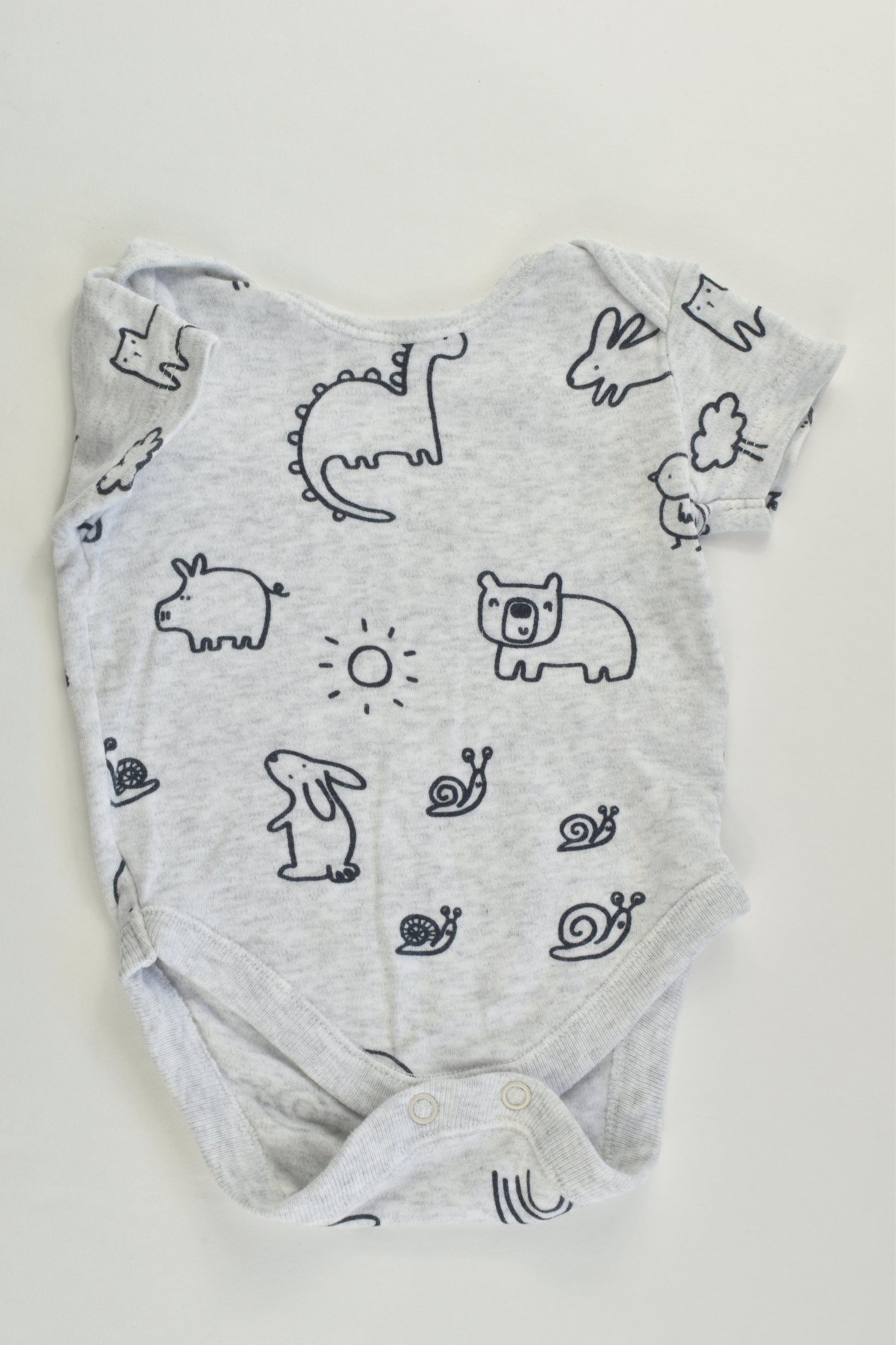 George Size 000 (0-3 months) Animals and more Bodysuit