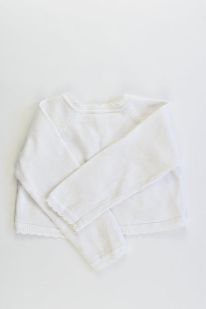 George Size 1 (12-18 months, 80-86 cm) Knitted Cardigan with Love Heart Butttons