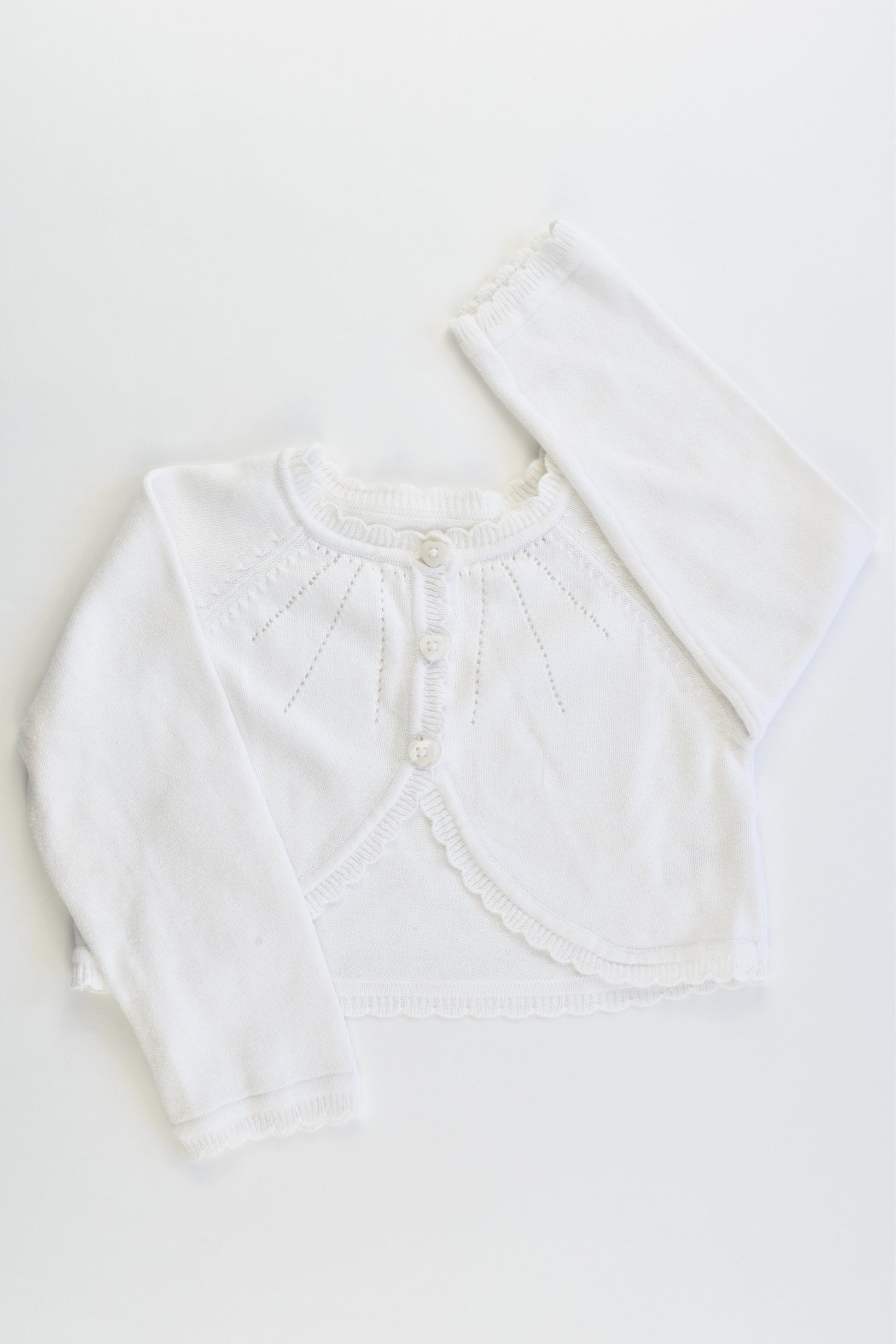 George Size 1 (12-18 months, 80-86 cm) Knitted Cardigan with Love Heart Butttons