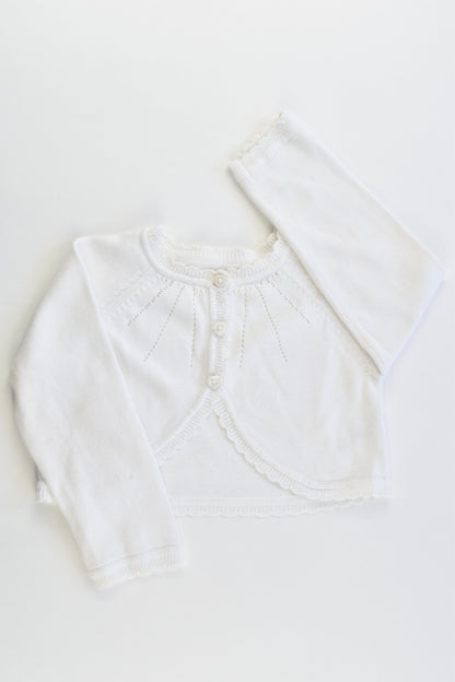 George Size 1 (12-18 months, 80-86 cm) Knitted Cardigan with Love Heart Butttons