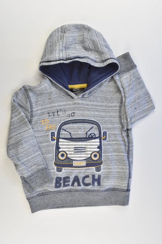 George Size 1-2 (86-92 cm) Beach Car Hooded Jumper