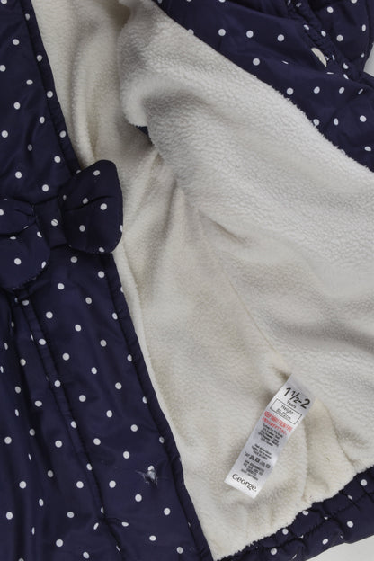George Size 1-2 (86-92 cm) Warm Polka Dots Winter Jacket