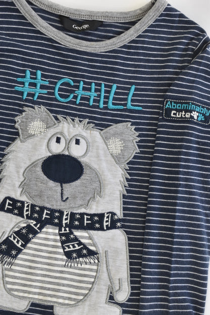 George Size 2-3 (92-98 cm) Polar Bear '#Chill' Top