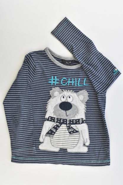 George Size 2-3 (92-98 cm) Polar Bear '#Chill' Top