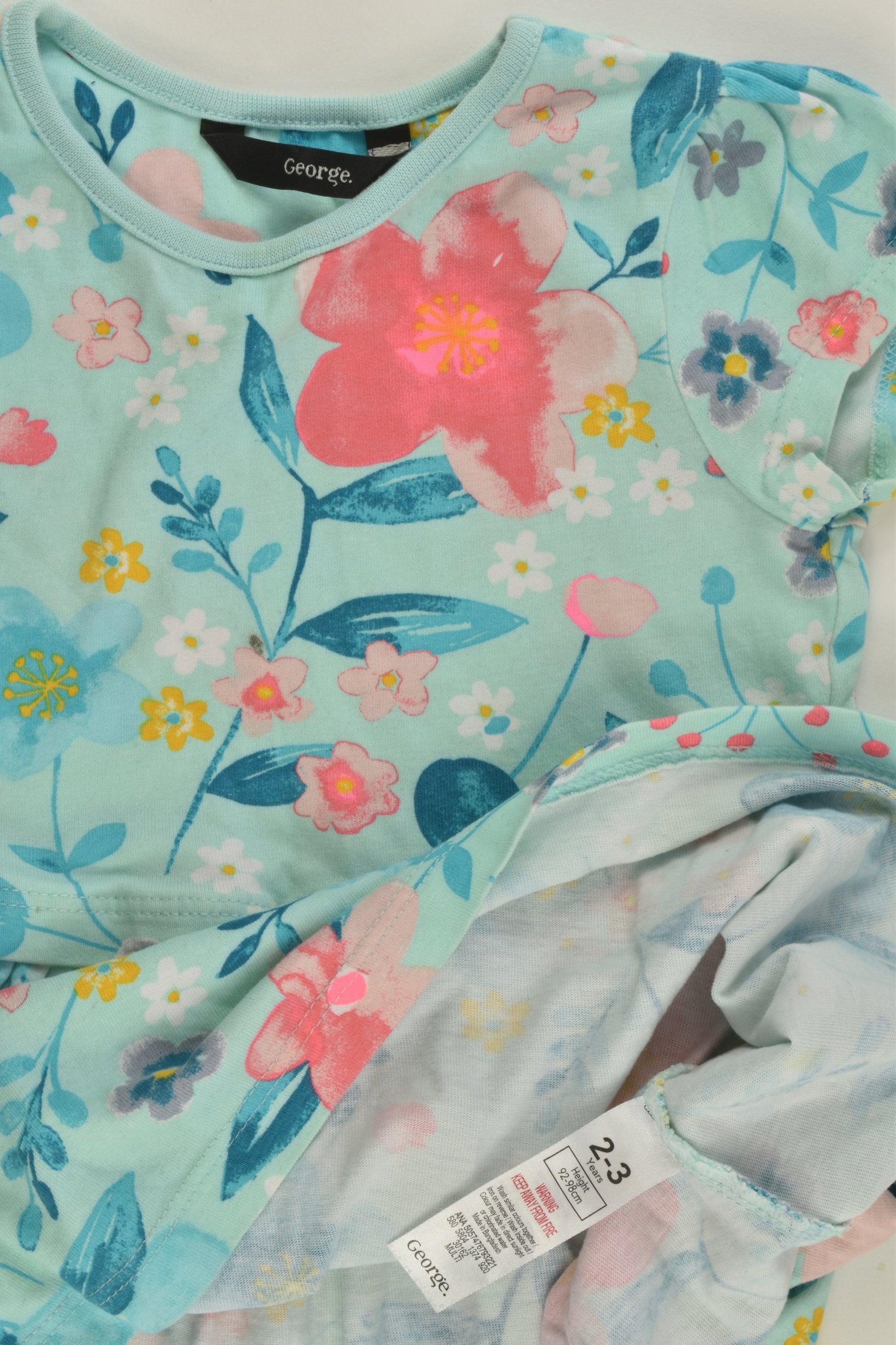 George Size 2-3 Floral Dress