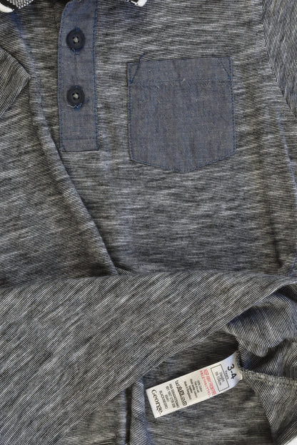 George Size 3-4 Collared T-shirt