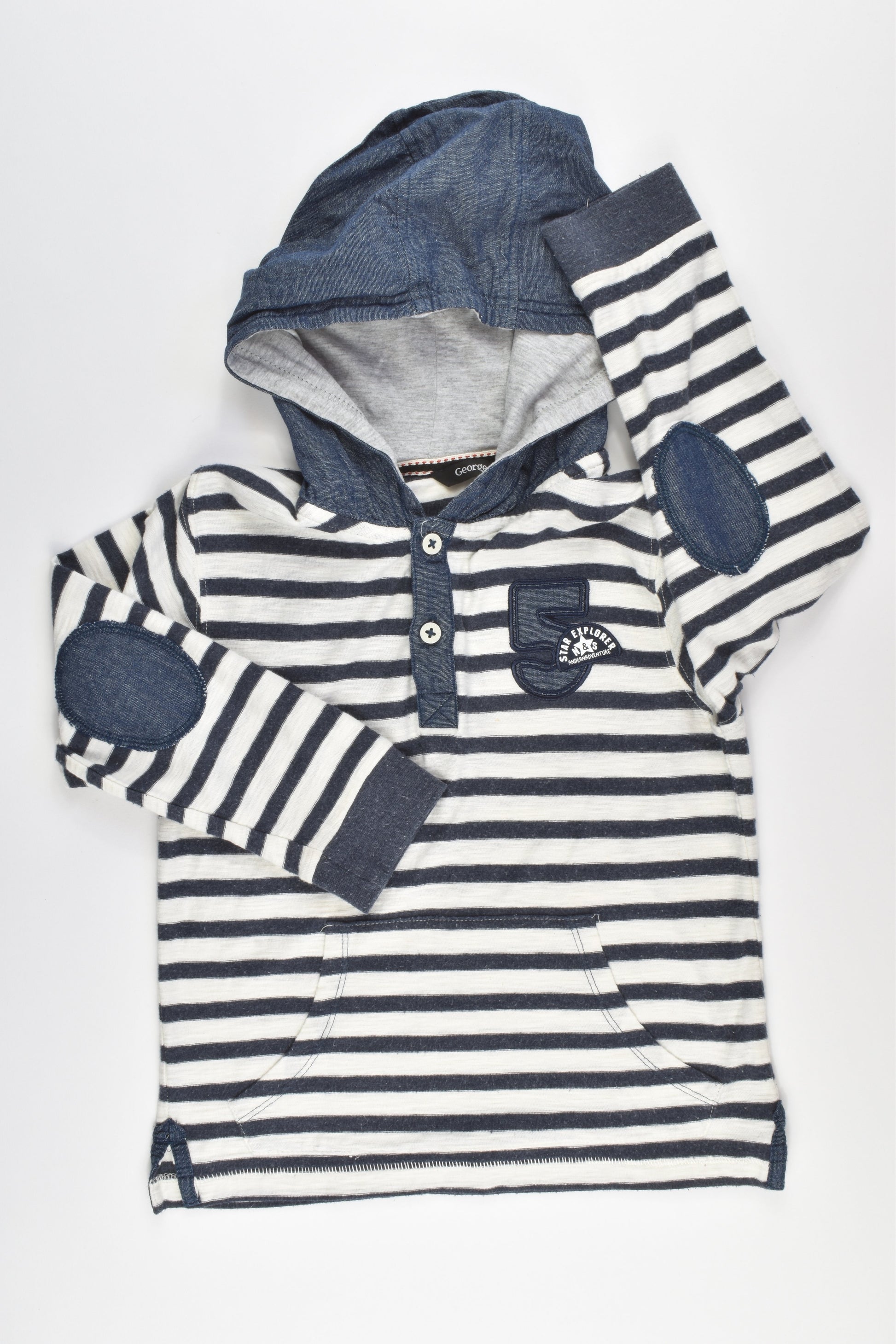 George Size 4-5 Hooded top