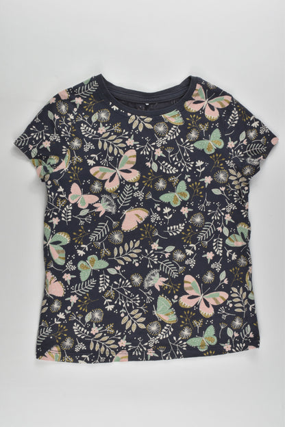 George Size 5-6 (110-116 cm) Glittery Butterflies T-shirt