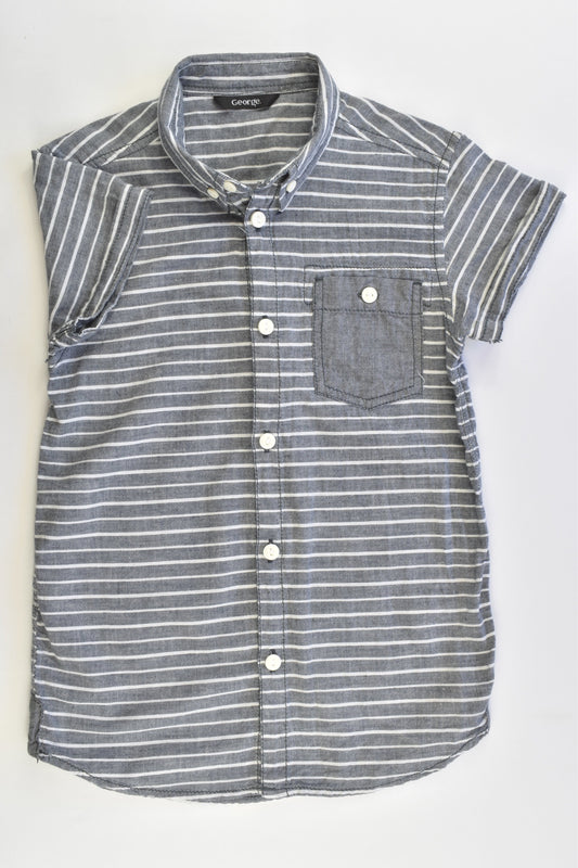 George Size 6-7 Striped Collared Shirt