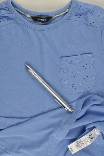 George Size 7-8 Lace Detail T-shirt