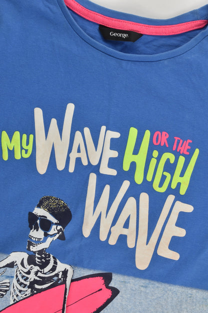 George Size 9-10 (135-140 cm) 'My Wave Or The High Wave' T-shirt