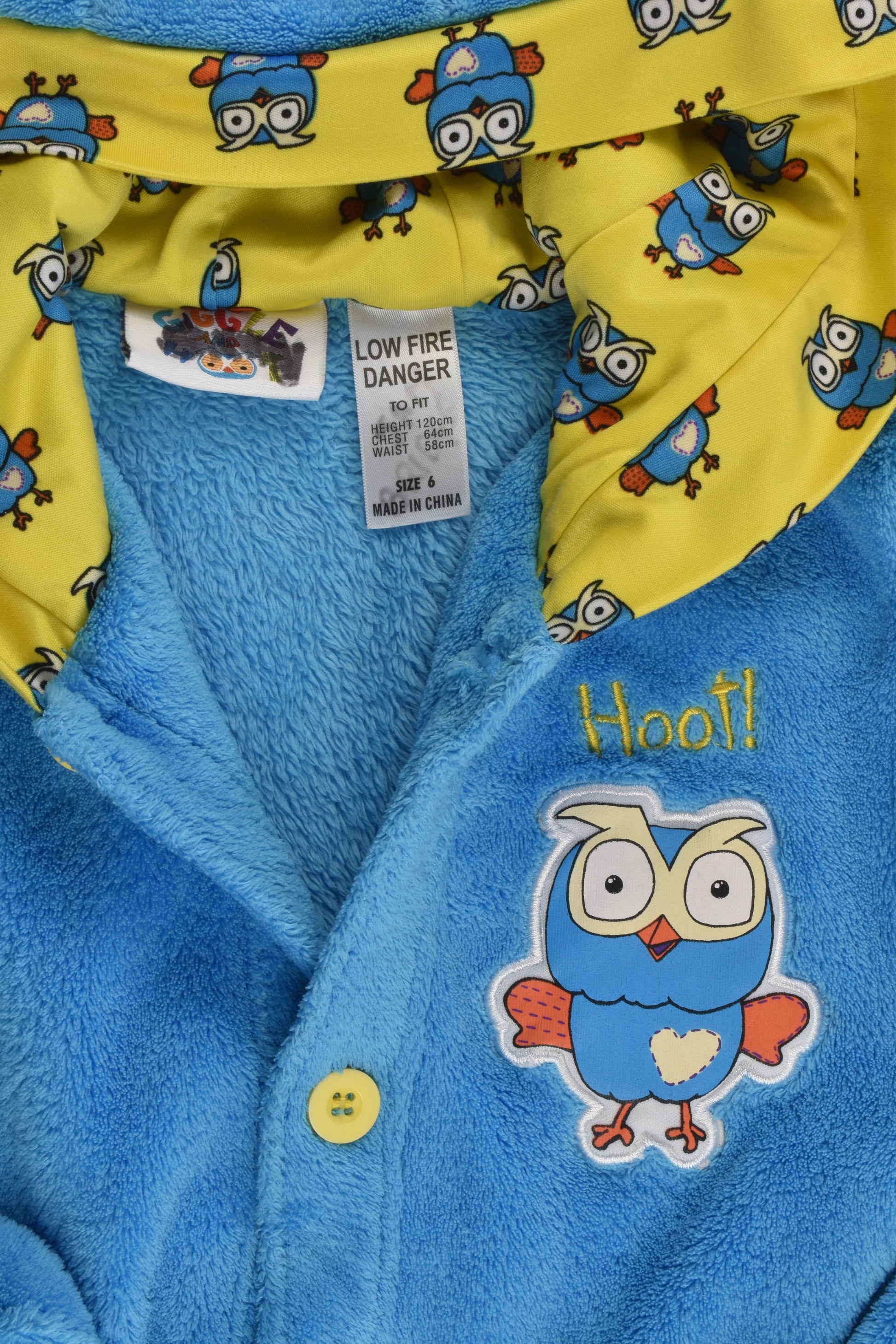 Giggle and Hoot Size 6 Dressing Gown