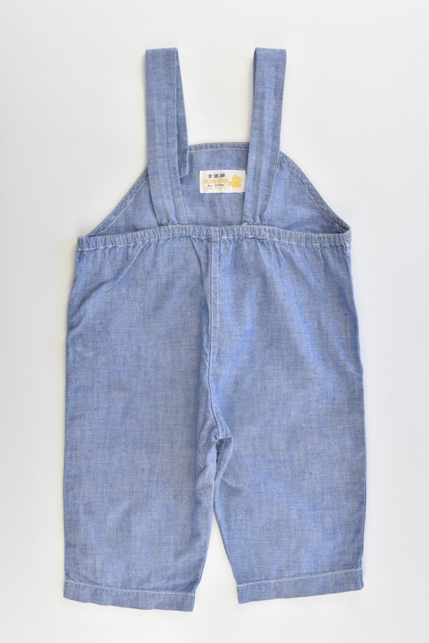 Golden Horse Size approx 00 Vintage Style Kitty Soft Denim-like Overalls