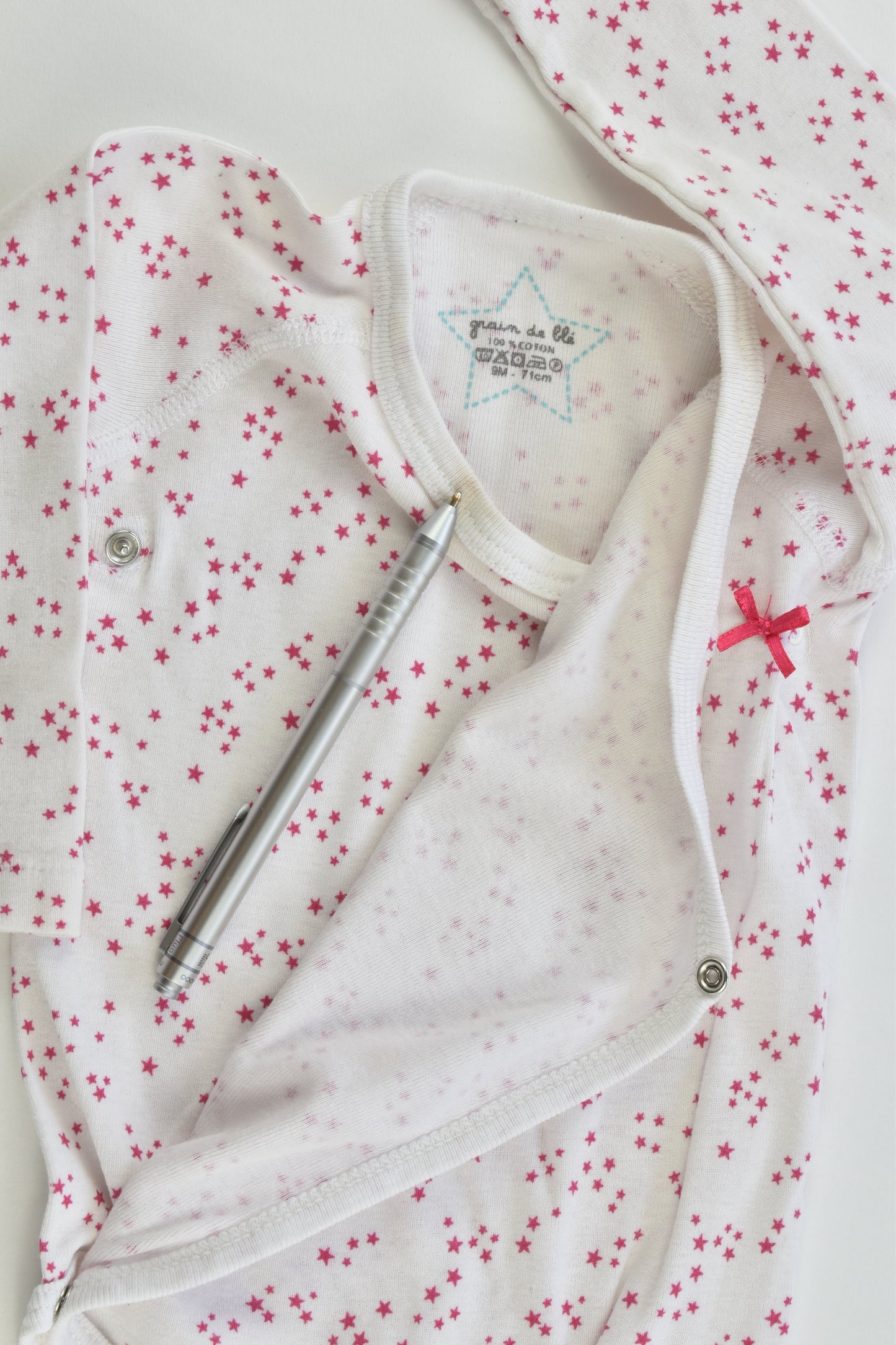 Grain De Blé (France) Size 00-0 (9 months, 71 cm) Stars Bodysuit