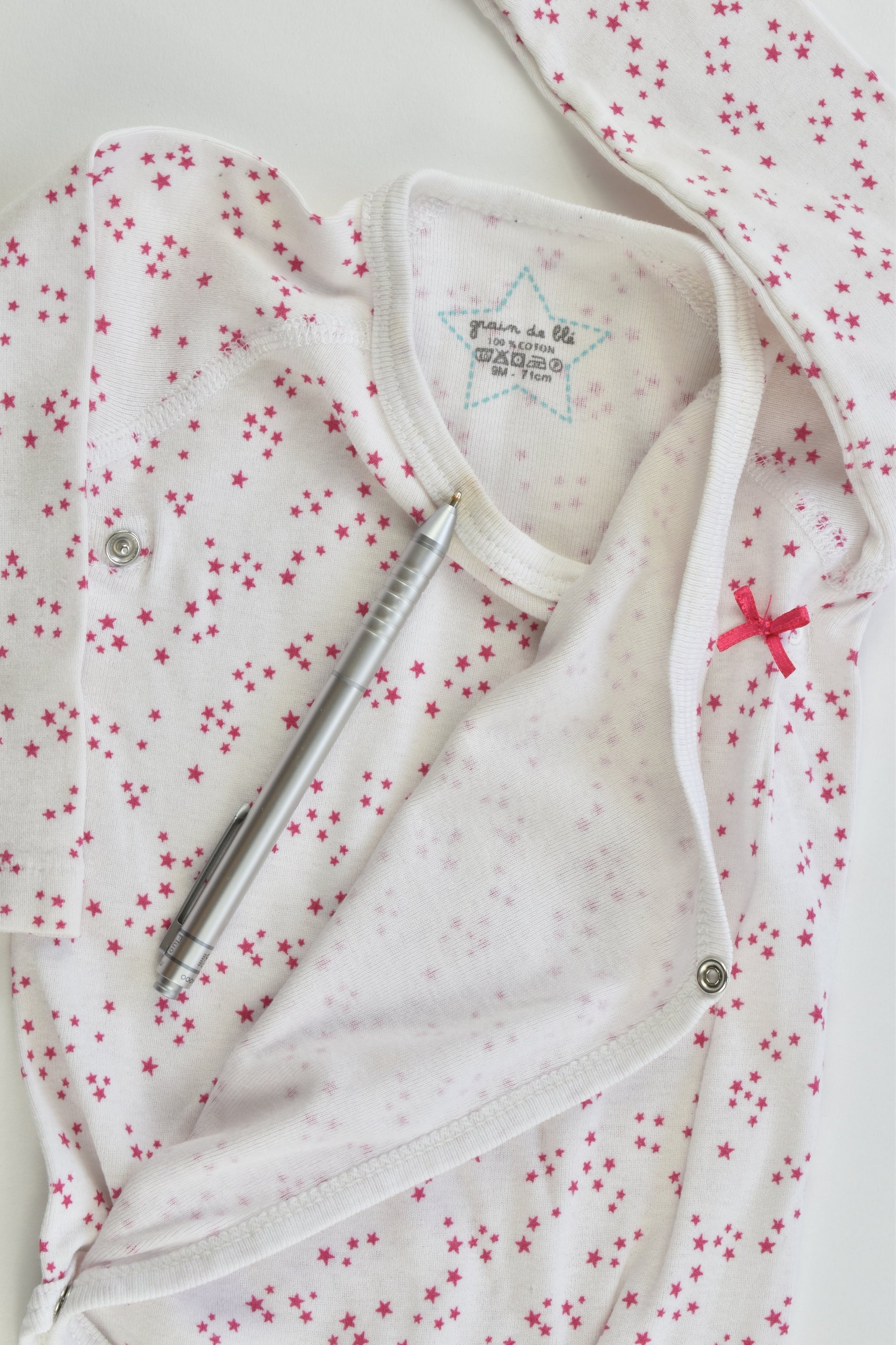 Grain De Blé (France) Size 00-0 (9 months, 71 cm) Stars Bodysuit