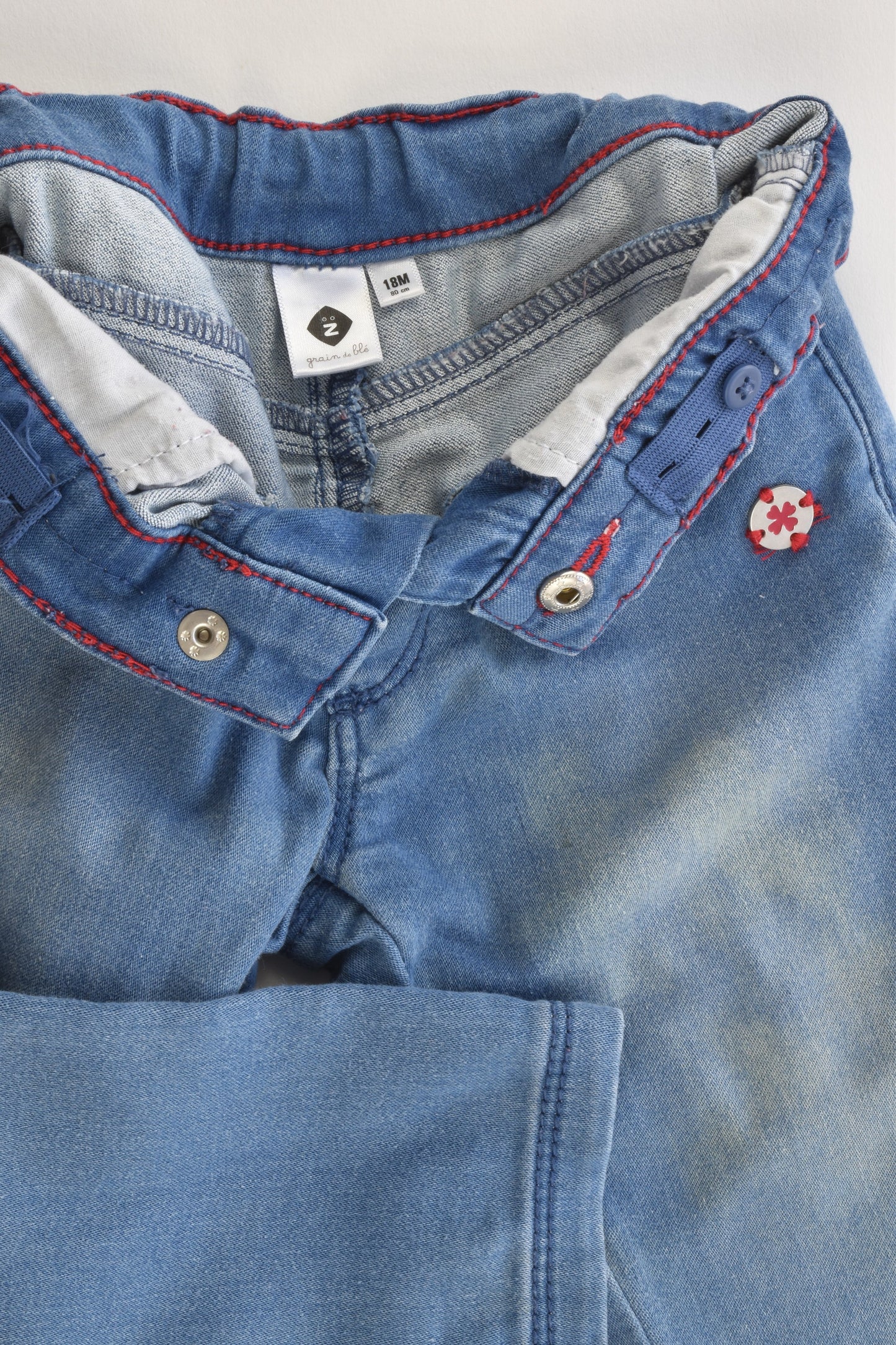 Grain de Blé (France) Size 18 months (80 cm) Soft and Stretchy Denim Pants