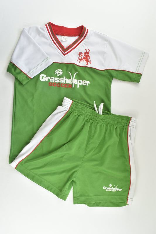 Grasshopper Soccer Size XS (7-8) Shirt and Shorts