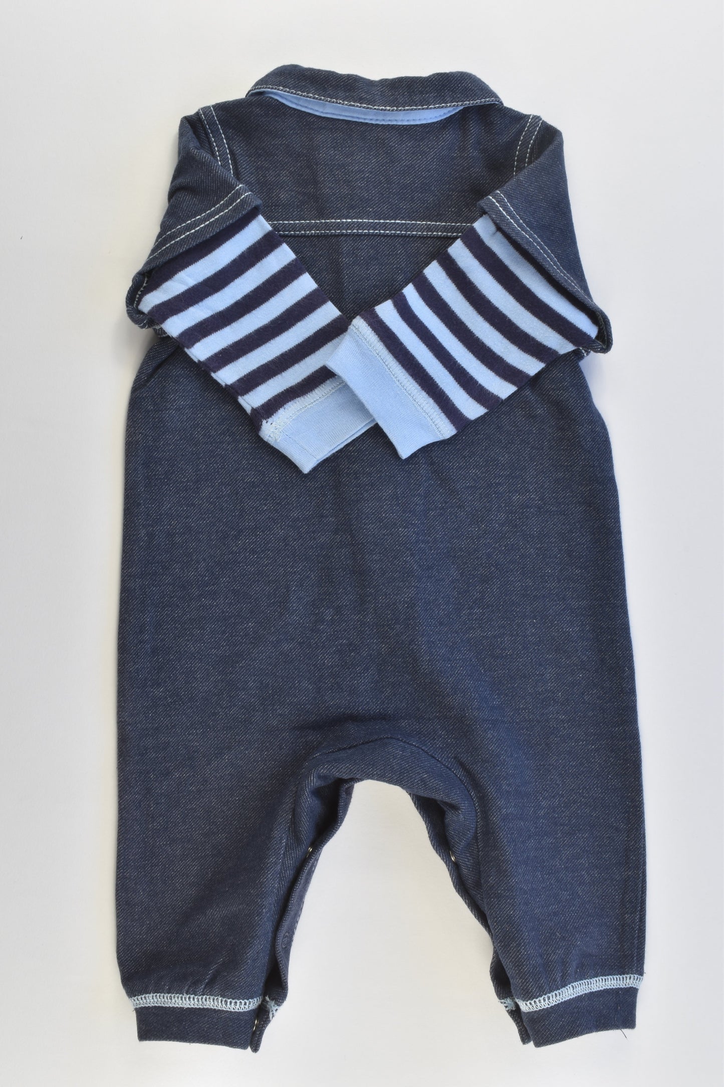 Guess Baby Size 00 (3/6 months) Stertchy Denim-like Playsuit