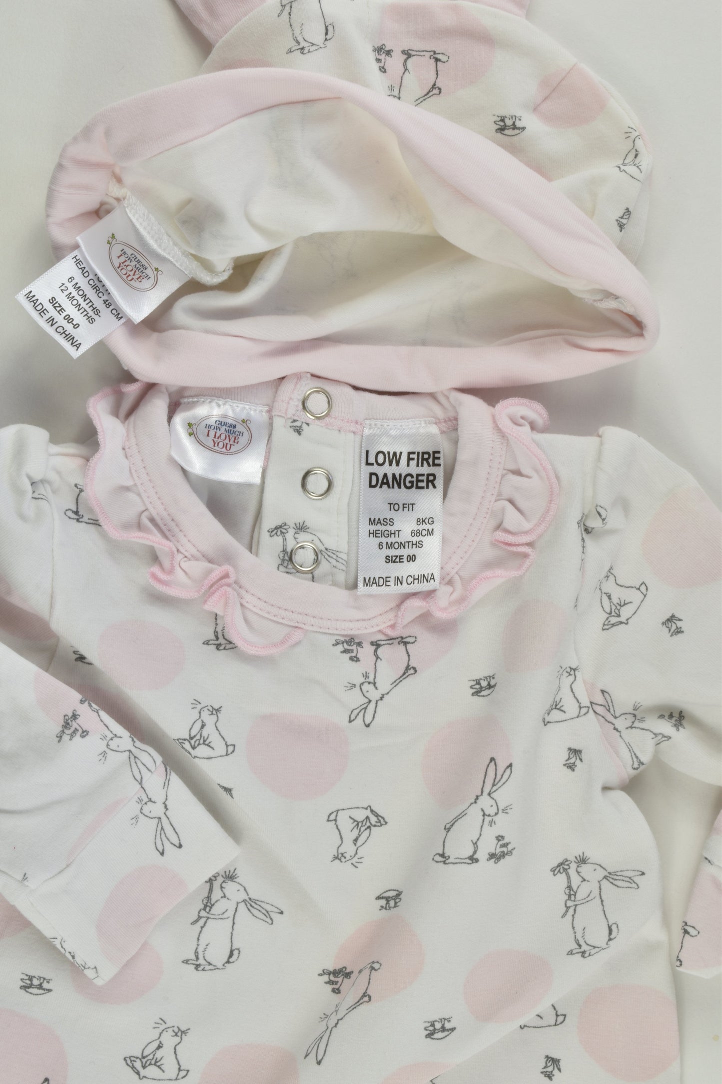 Guess How Much I Love You Size 00 Romper and Beanie
