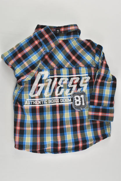 Guess Size 0 (12 months) Checked Shirt