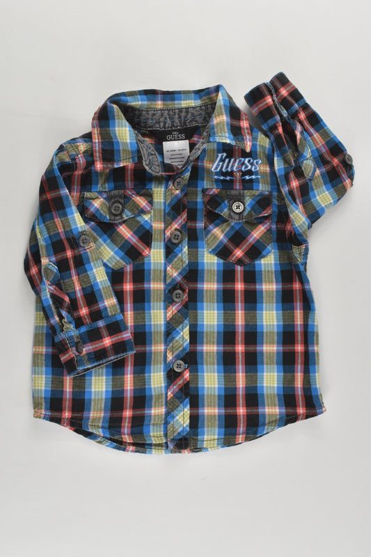 Guess Size 0 (12 months) Checked Shirt