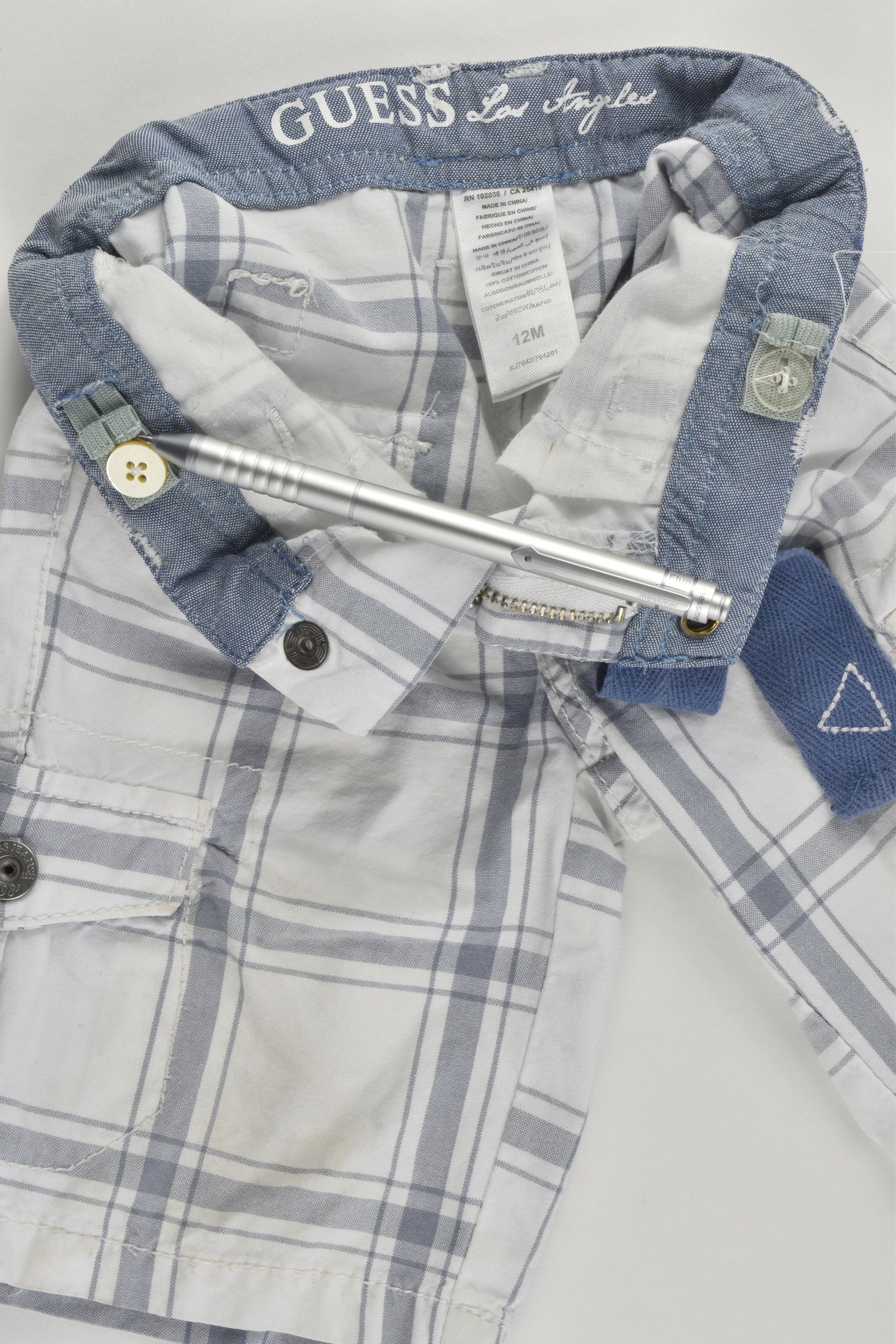 Guess Size 0 (12 months) Checked Shorts