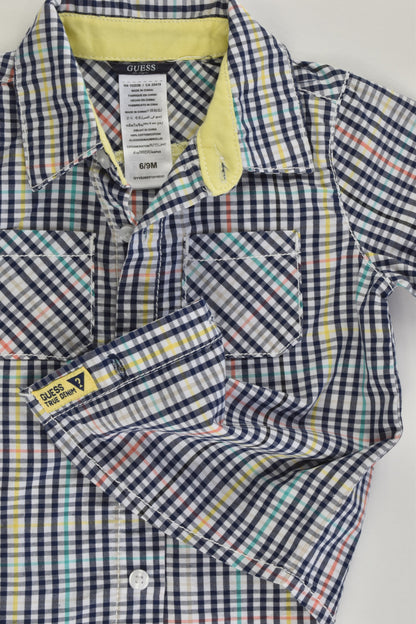 Guess Size 0 (6/9 months) Checked Shirt