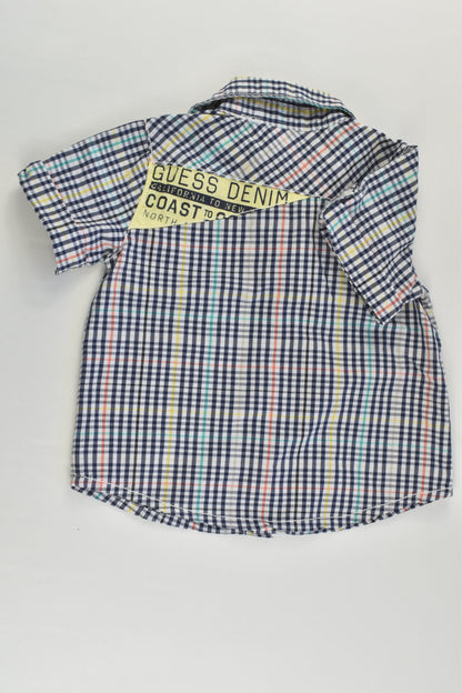 Guess Size 0 (6/9 months) Checked Shirt
