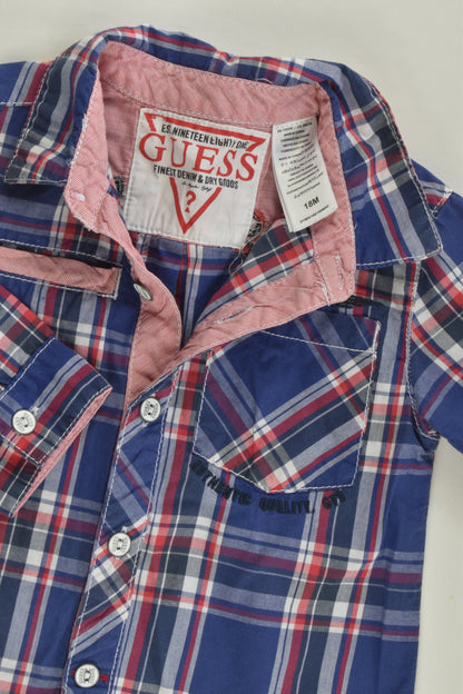 Guess Size 1 (18 months) Checked Shirt