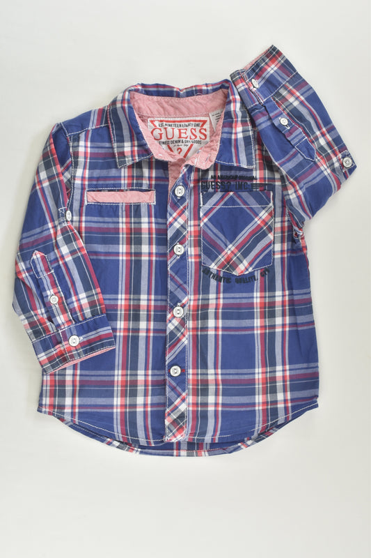 Guess Size 1 (18 months) Checked Shirt