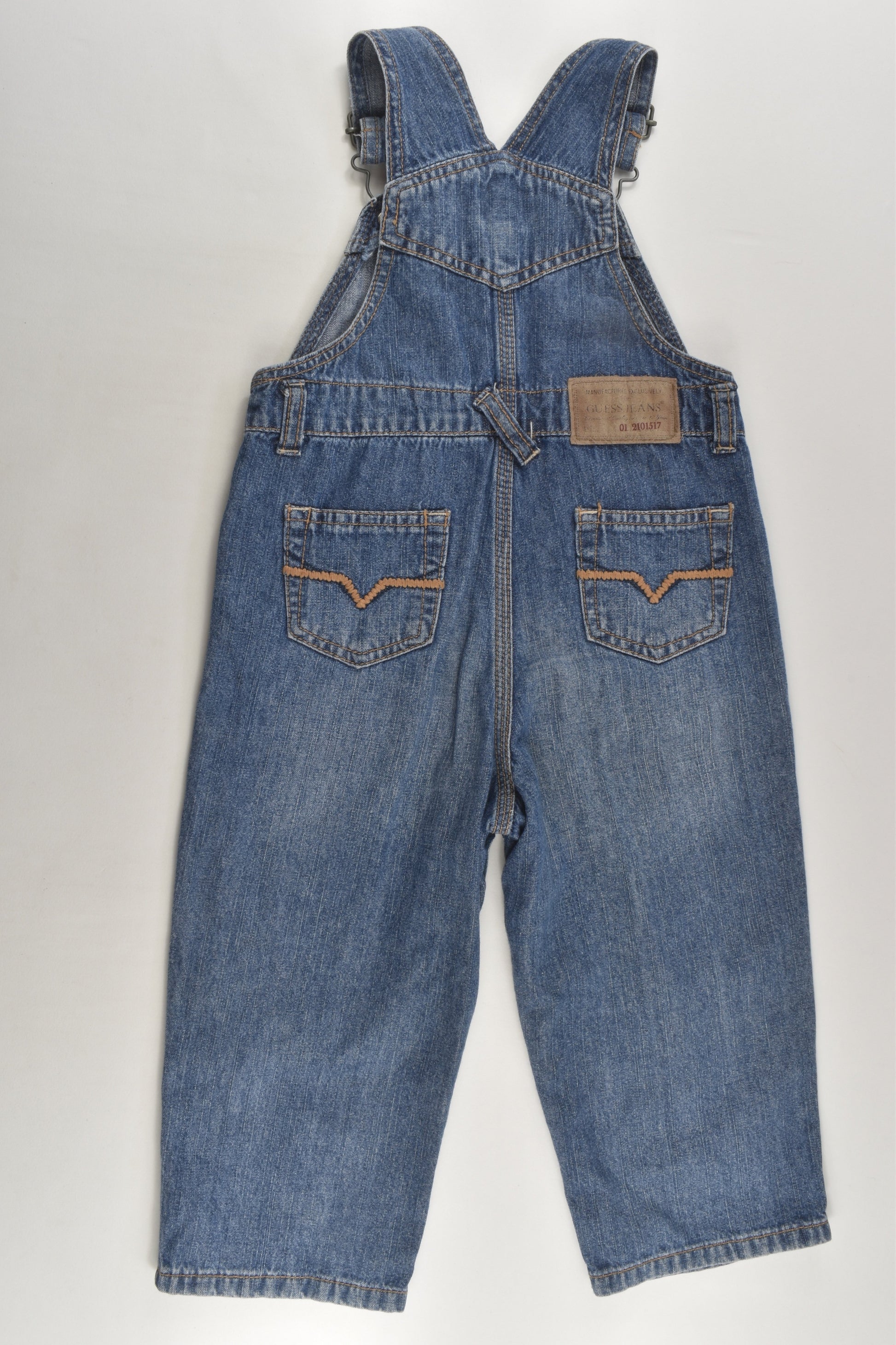 Guess Size 1-2 (24 months) Lightweight Denim Overalls