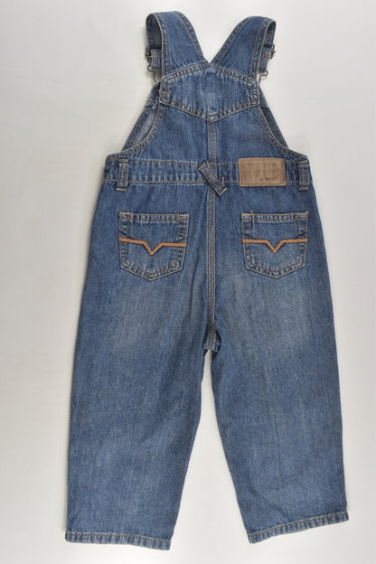 Guess Size 1-2 (24 months) Lightweight Denim Overalls