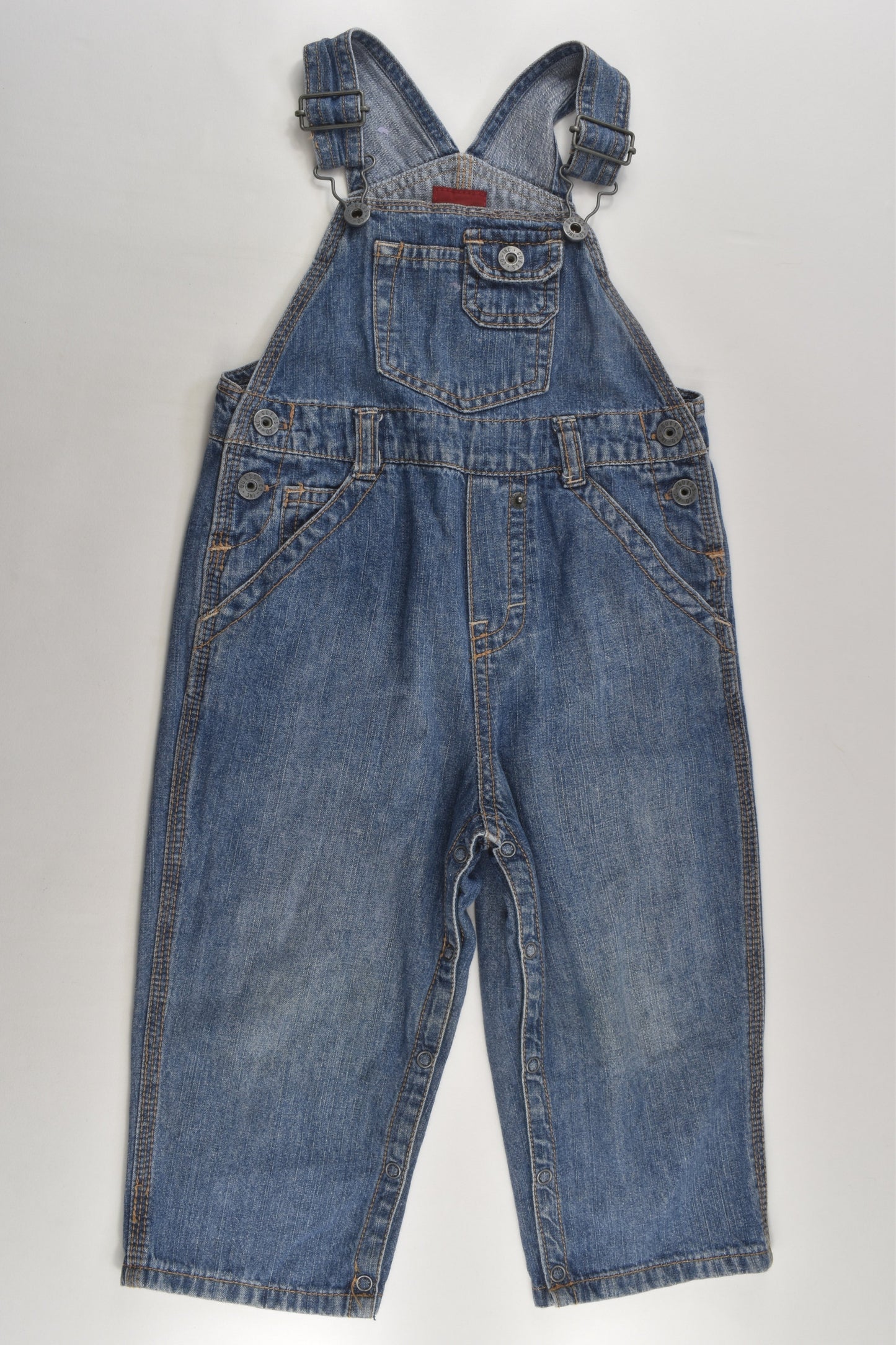 Guess Size 1-2 (24 months) Lightweight Denim Overalls