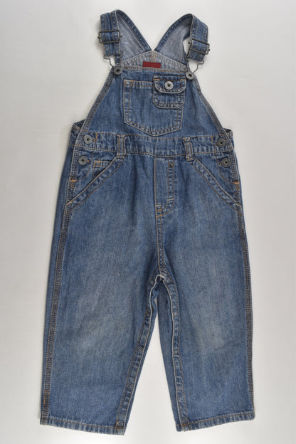 Guess Size 1-2 (24 months) Lightweight Denim Overalls
