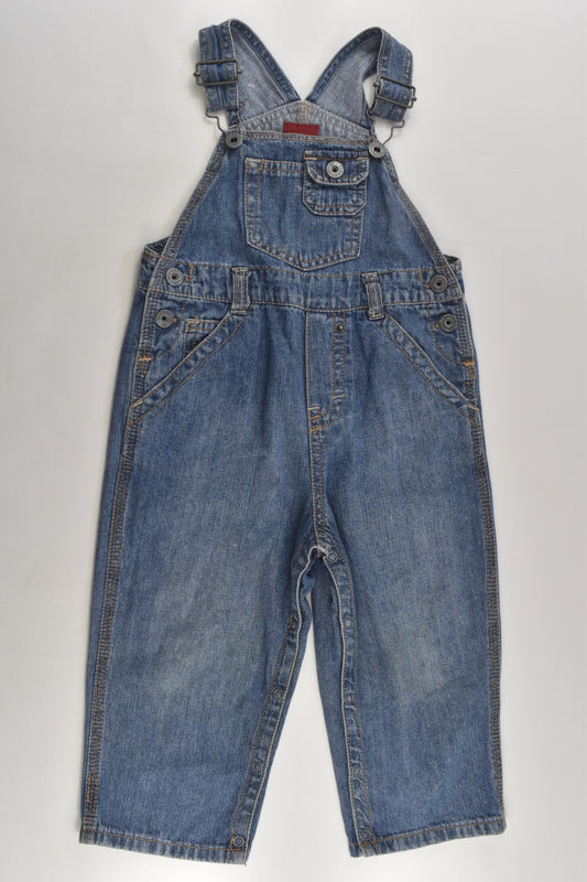 Guess Size 1-2 (24 months) Lightweight Denim Overalls