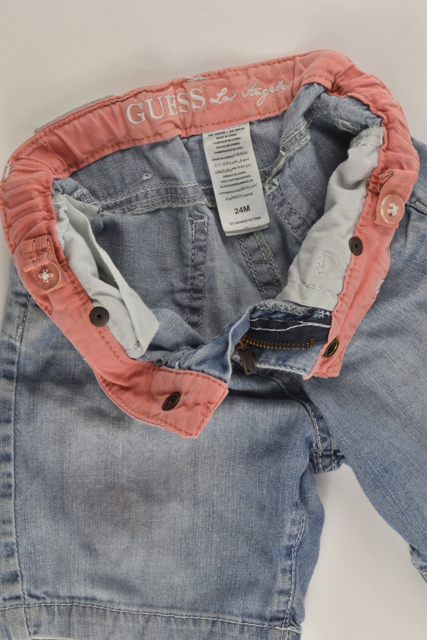 Guess Size 2 (24 months) Lightweight Denim Shorts