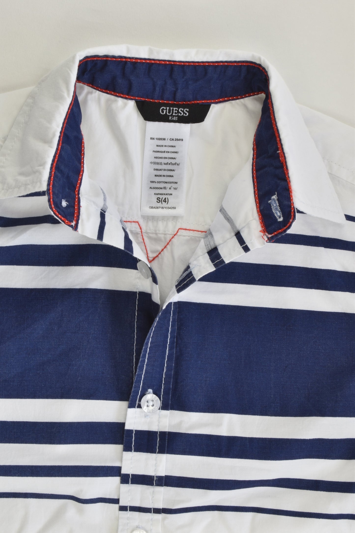 Guess Size 4 Short Sleeve Shirt