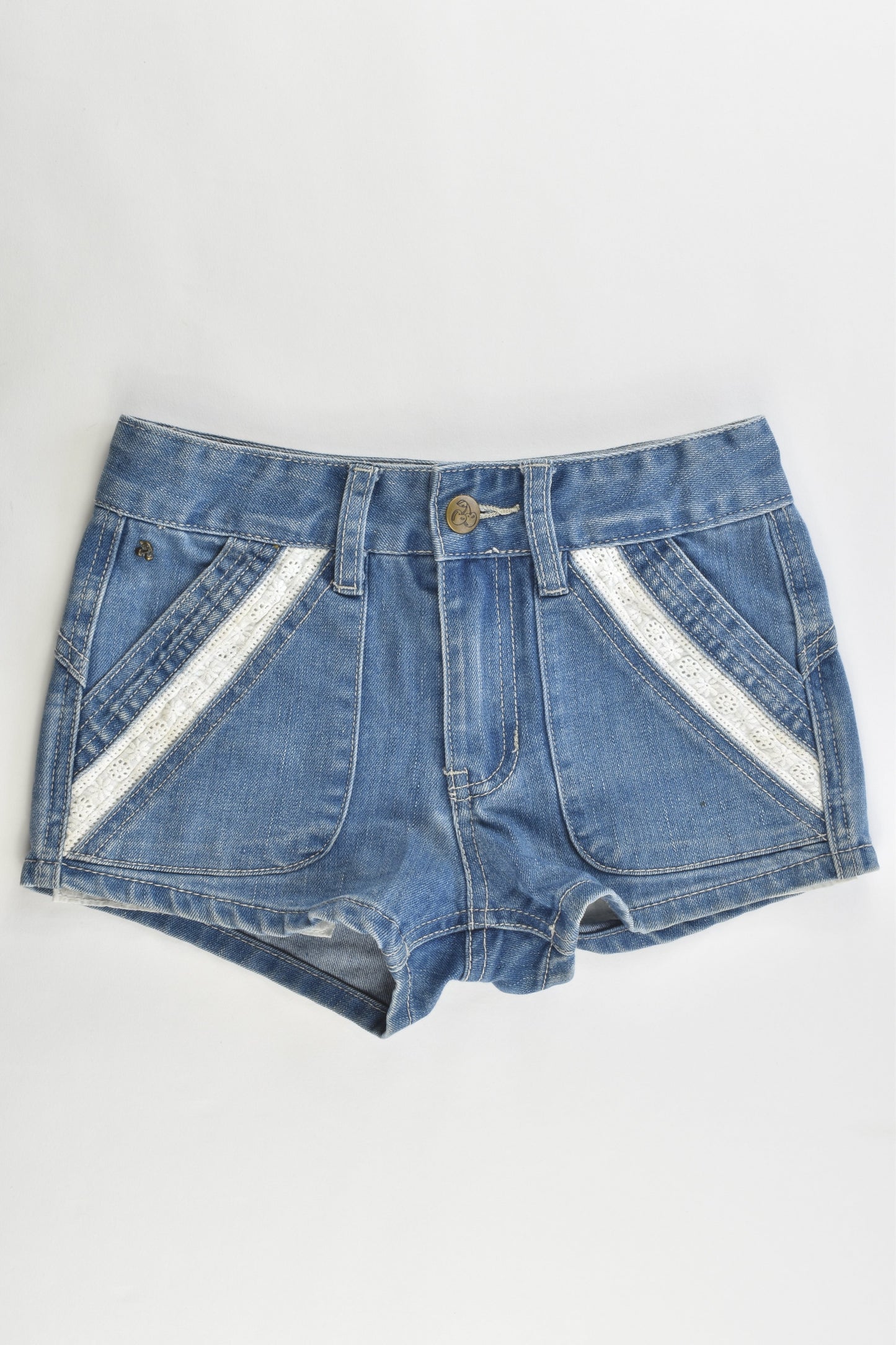 Gum (Pavement) Size 8 Stretchy Denim Shorts