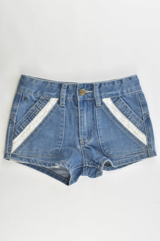 Gum (Pavement) Size 8 Stretchy Denim Shorts