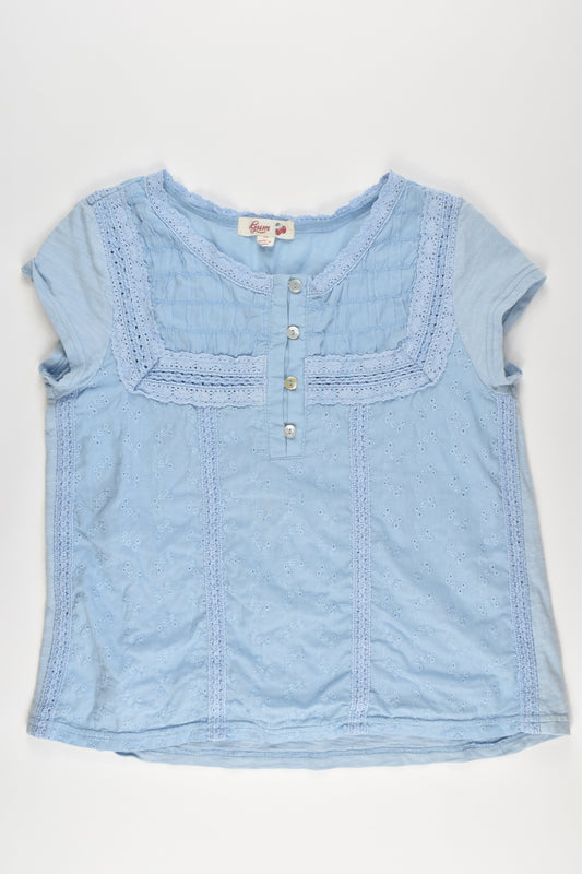 Gum Size 10 Blouse with Lace Details