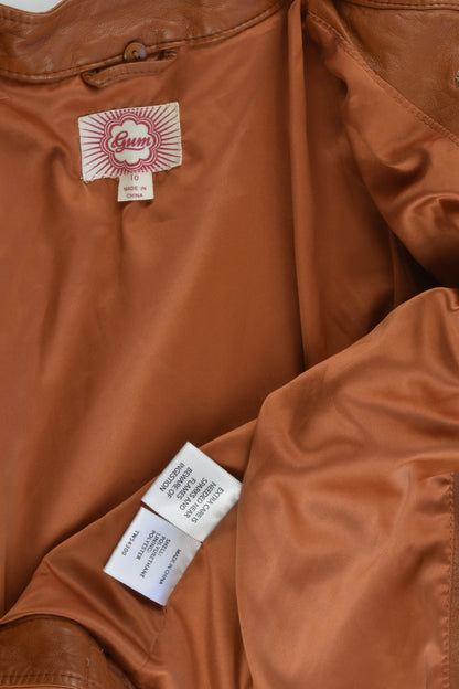 Gum Size 10 Leather-like Lined Jacket