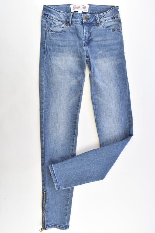 Gum Size 10 Stretchy Denim Pants with Unicorn Pockets