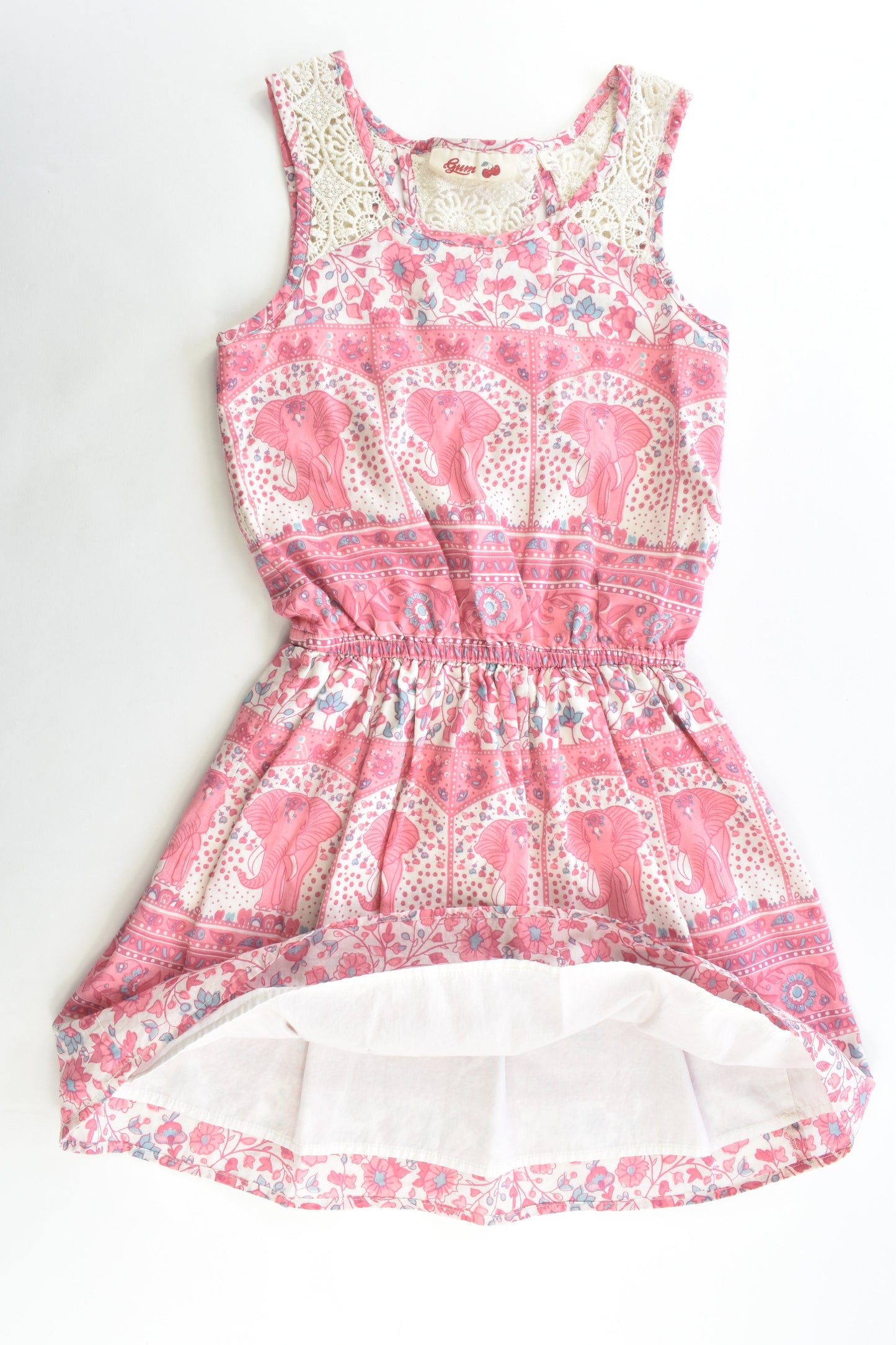 Gum Size 8 Lined Elephant Dress
