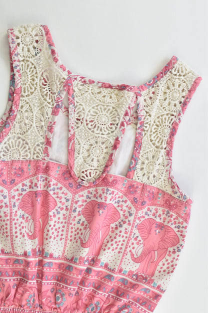 Gum Size 8 Lined Elephant Dress