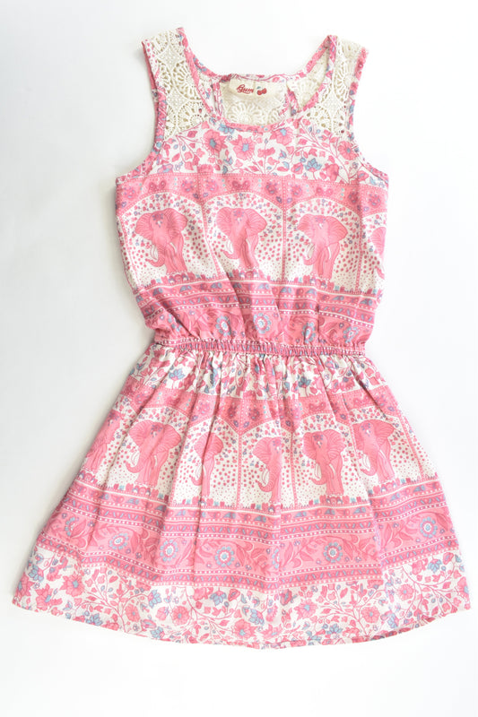 Gum Size 8 Lined Elephant Dress