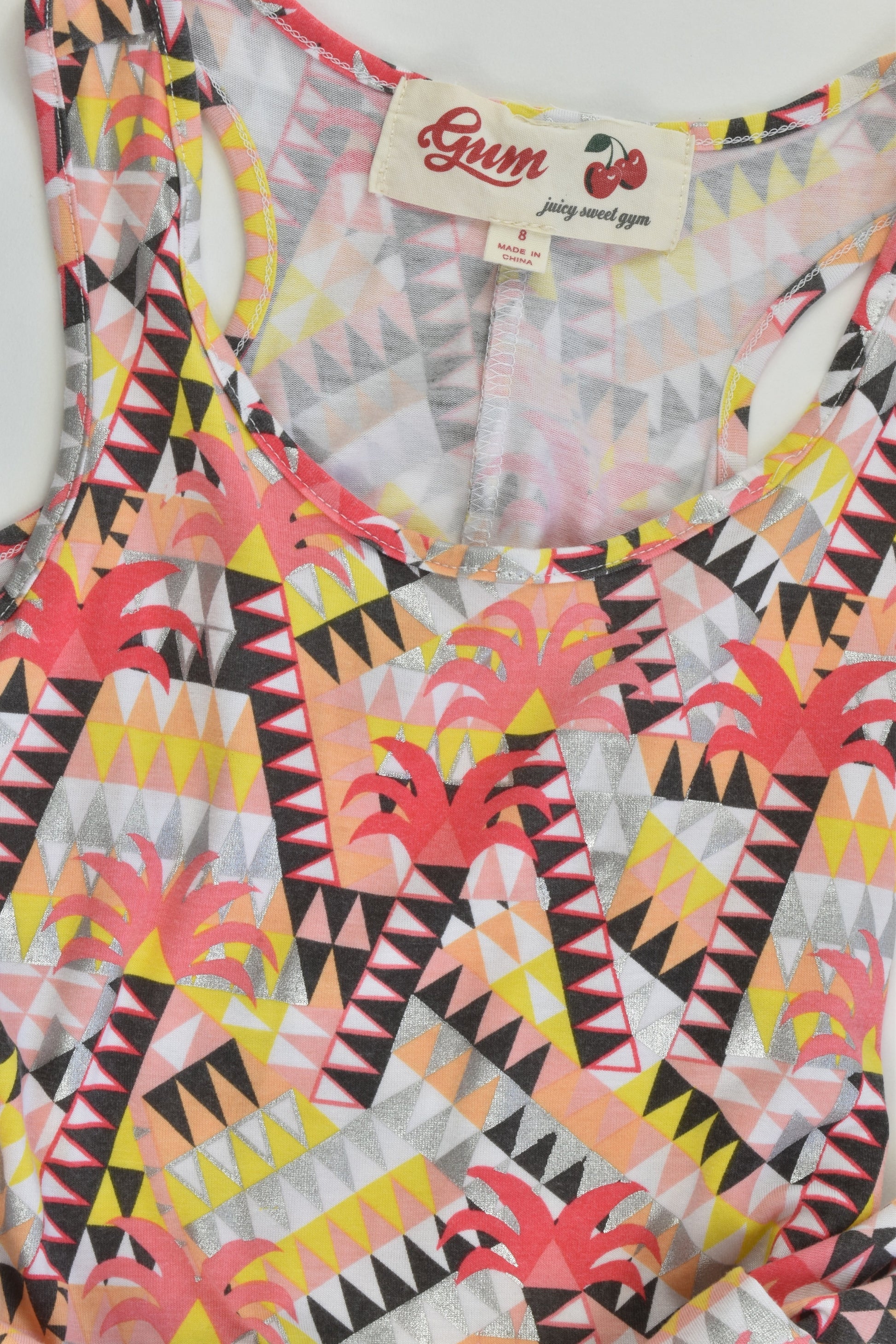 Gum Size 8 Palm Trees Dress