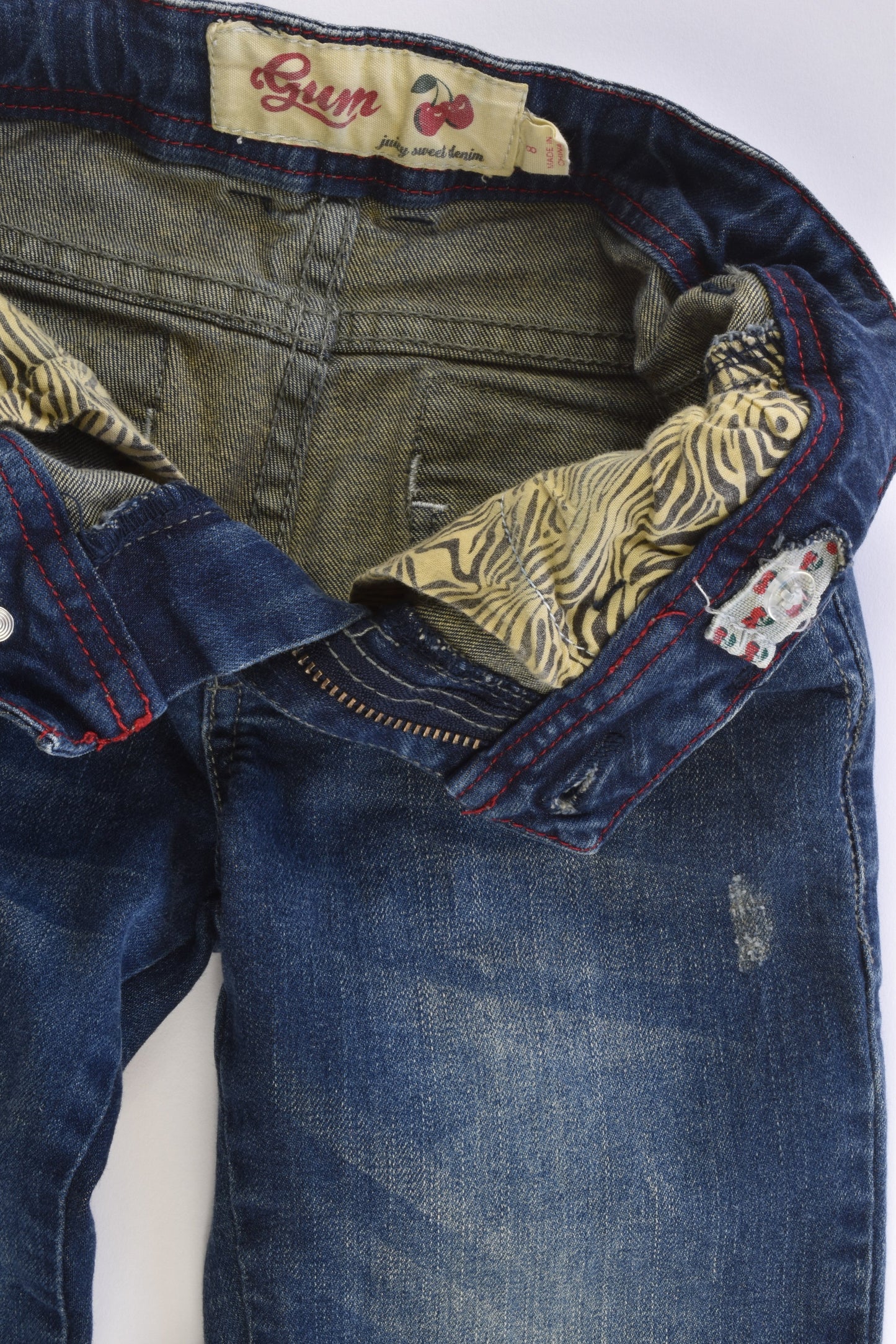 Gum Size 8 Stretchy Denim Pants