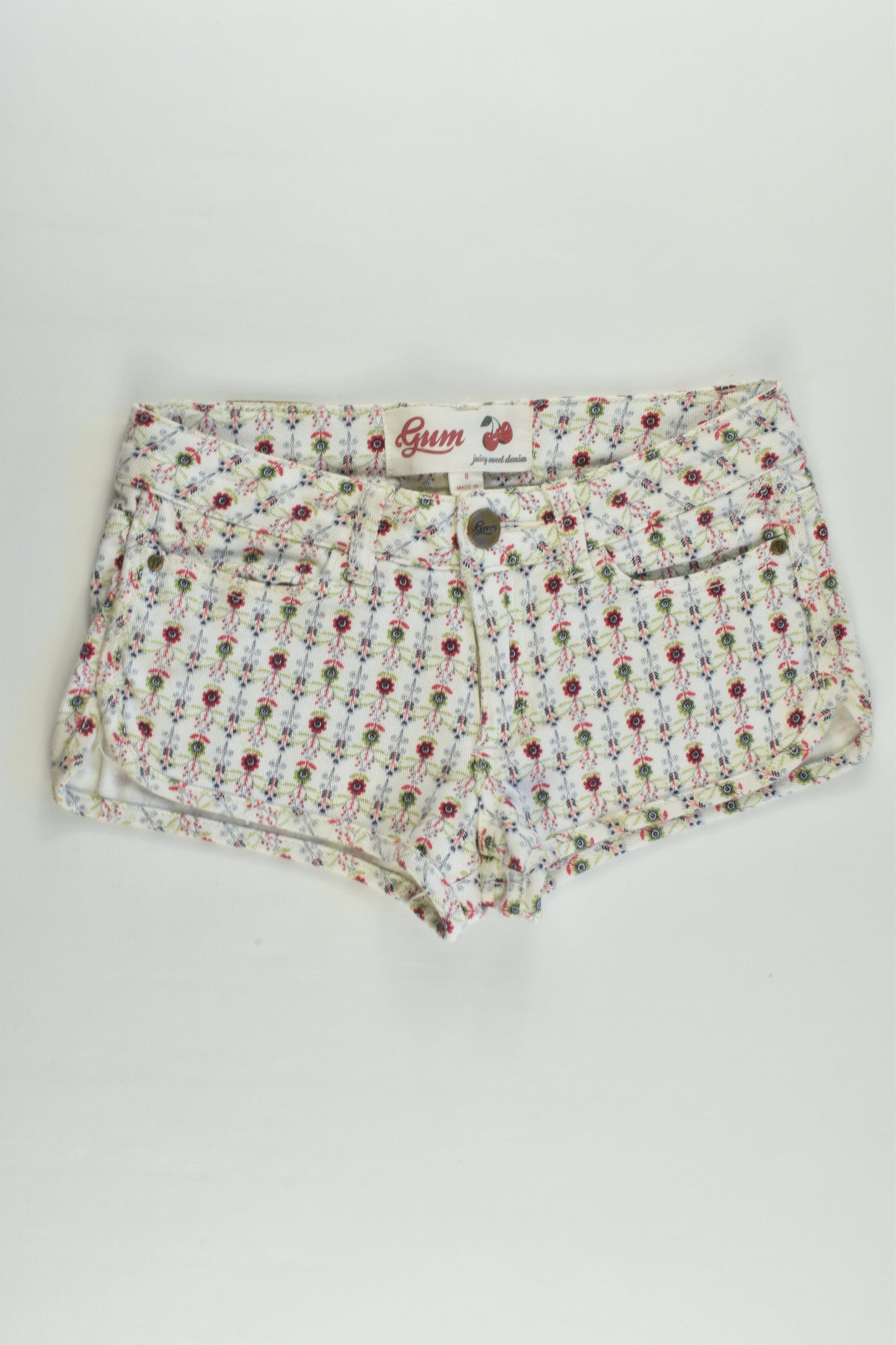 Gum Size 8 Stretchy Floral Shorts