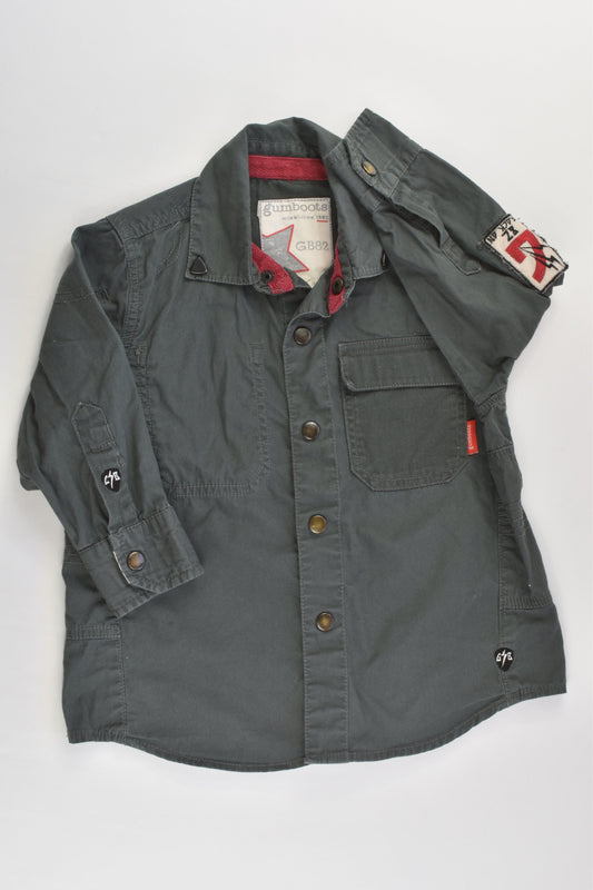Gumboots Size 2-3 'Music Festival' Shirt