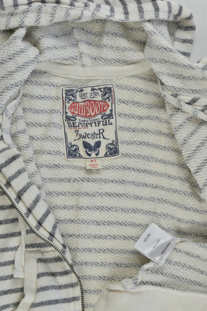 Gumboots Size 4-5 Striped Hooded Jumper